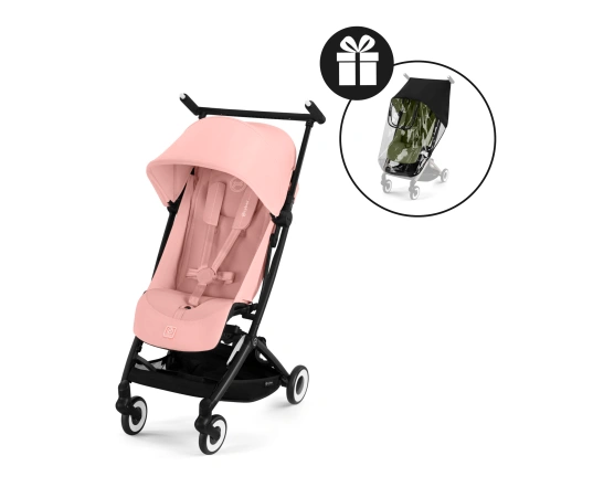 Прогулянкова коляска Cybex Libelle BLK Candy Pink  + Дощовик