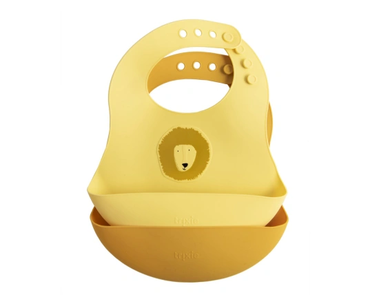 Silicona babero 2-pack Trixie - Mr. Lion