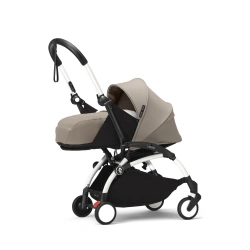 Cochecito silla + capazo Stokke YOYO³ Taupe (Chasis Blanco) - imagen