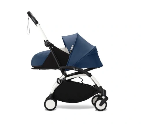 Cochecito silla + capazo Stokke YOYO³ Air france/Navy blue (Chasis Blanco)