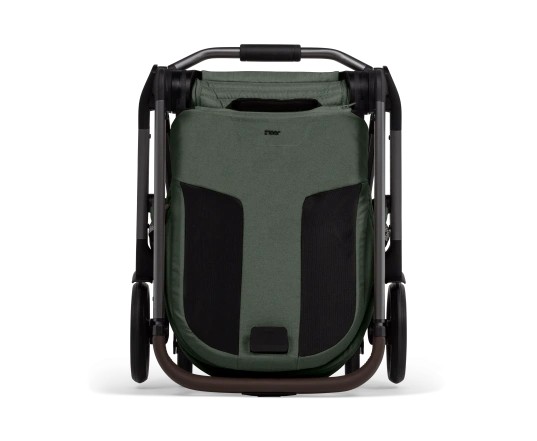 Cochecito completo Joolz Hub2 silla + capazo + organizador + protector lluvia Forest green