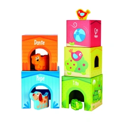 Cubos Apilables Pepe & Friends Hape - imagen
