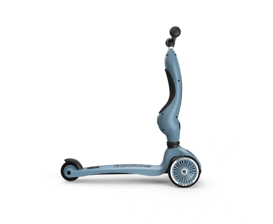 Patinete Scoot and Ride de la serie Highwaykick-1, gris y azul, 1-5 años