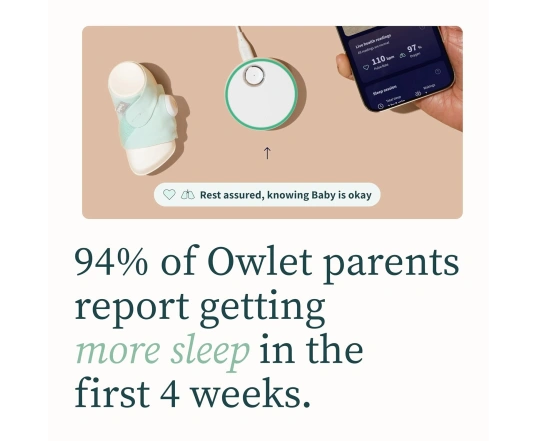 Розумний монітор-шкарпетка для немовлят OWLET Dream Sock + камера Cam2 - EU - Mint