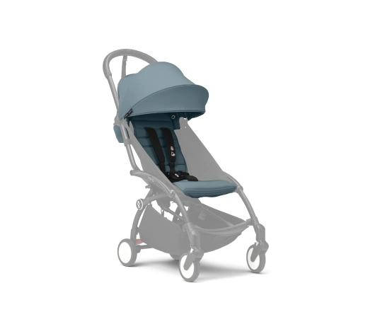 Cochecito silla + capazo newborn shell Stokke YOYO³ Aqua (Chasis Blanko)