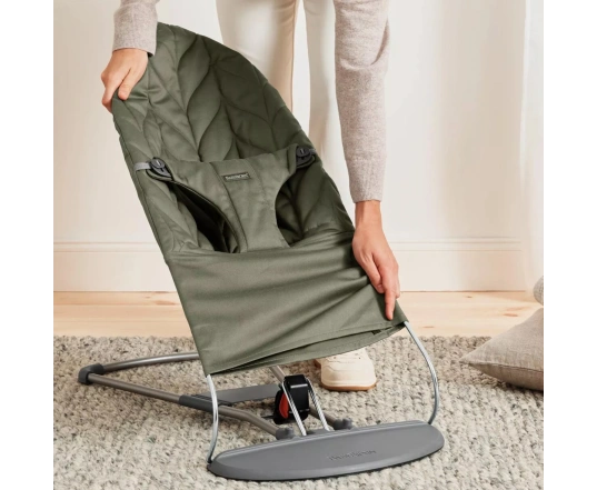 Hamaca Bliss BabyBjörn Acolchado pétalo - Verde Oscuro