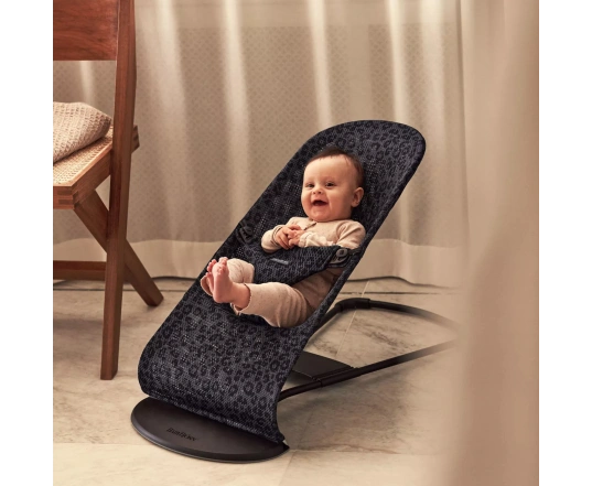 Hamaca Bliss BabyBjörn Tejido Mesh - Antracita/Leopardo
