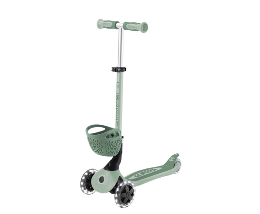 Самокат Globber Go Up Baby Lights 360 Olive