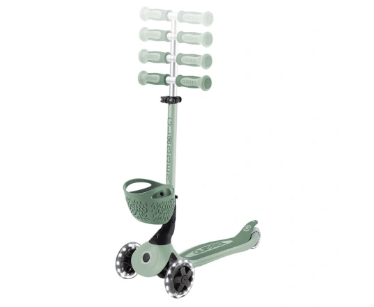 Самокат Globber Go Up Baby Lights 360 Olive