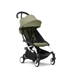 Прогулянкова коляска Stokke YOYO³ з 6 місяців Olive (шасі White) - зображення