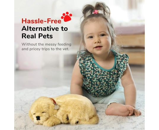 Perro GOLDEN RETRIEVER de peluche dormilón Perfect Petzzz 