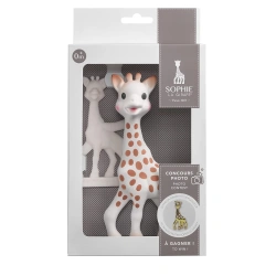 Set  Vulli Sophie la Girafe + anillo de dentición en su caja de regalo concurso foto  - imagen
