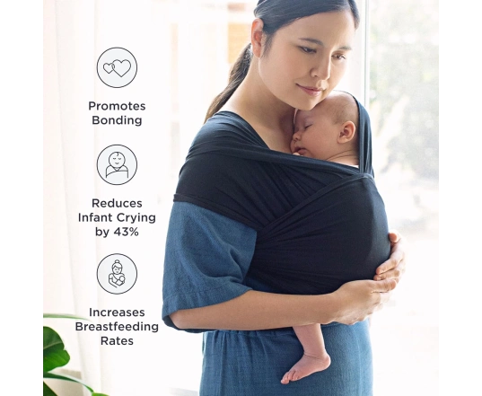 Fular sostenible Ergobaby AURA  - twilight navy 