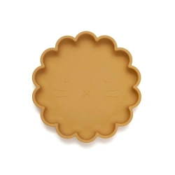 Plato con ventosa Petit Monkey Lion ochre - imagen