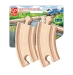 Vías Curvas Cortas Pack 4 piezas Hape