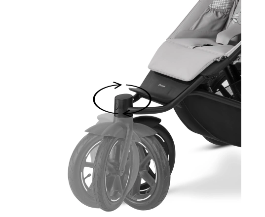 Універсальна коляска 2 в 1 Cybex Avi Spin - BLK Fog Grey