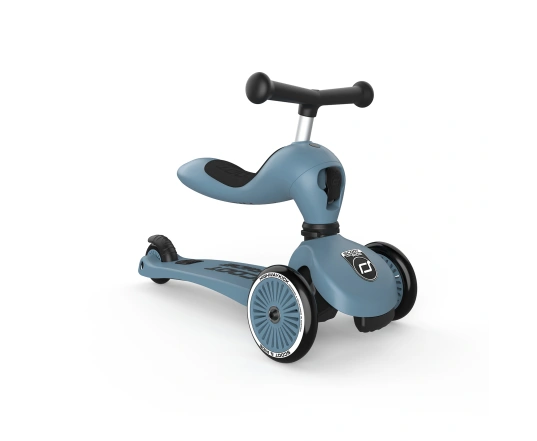 Patinete Scoot and Ride de la serie Highwaykick-1, gris y azul, 1-5 años