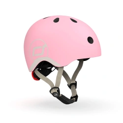 Casco infantil Scoot and Ride 45-51 cm (XXS-S) - Rosa pastel (con linterna) - imagen