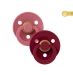 2 Chupetes BIBS Colour Round Coral/Ruby 6-18 M