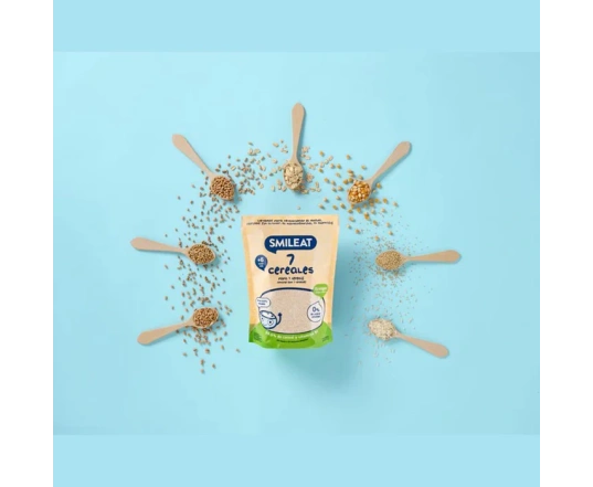 Papilla de 7 cereales ecologica Smileat (200g)