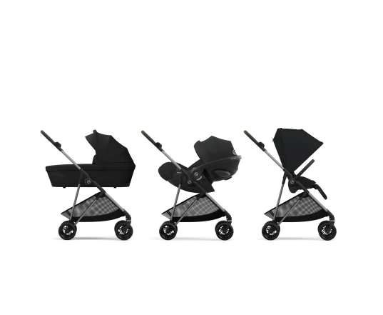 Cochecito silla + capazo Cybex Melio - Magic Black