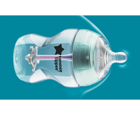 Пляшка Tommee Tippee антиколікова 260 мл - прозора