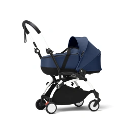 Cochecito silla + capazo newborn shell Stokke YOYO³ Air france/Navy blue (Chasis Blanco) - imagen