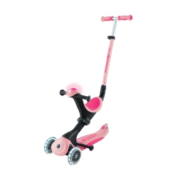 Patinete Globber Go Up DELUXE Lights Rosa Pastel - imagen