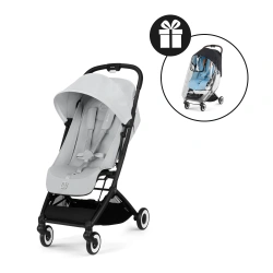 Прогулянкова коляска Cybex Orfeo SLV Fog Grey + Дощовик - зображення
