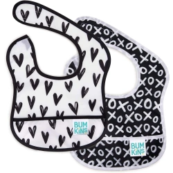 Babero Bumkins Starter 3-9m - Corazones & xoxo 2un - imagen