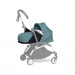 Універсальна коляска 3 в 1 Stokke YOYO³ + люлька, текстиль та автокрісло BABYZEN - Aqua (шасі White)  | KIDSLINE-47 - зображення