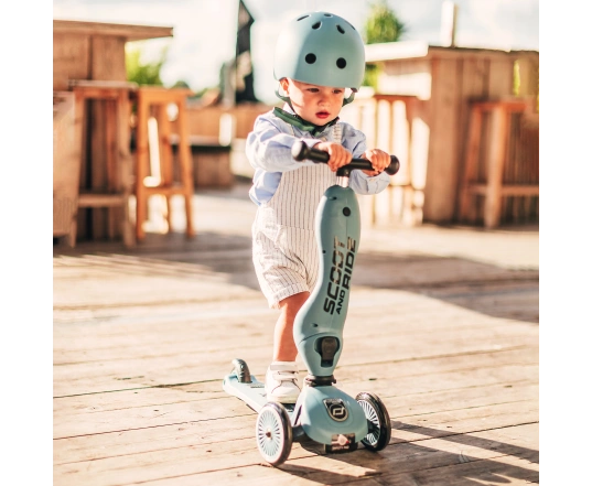Patinete Scoot and Ride de la serie Highwaykick-1, gris y azul, 1-5 años