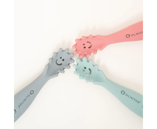 Set cubiertos de aprendizaje Olmitos - Azul