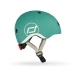 Casco infantil Scoot and Ride 45-51 cm (XXS-S) Gris verde (con linterna)