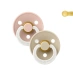 2 Chupetes Nocturnos BIBS Colour Round  Vainilla/Blush 6-18 M