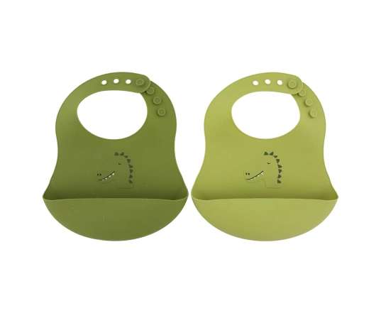 Silicona babero 2-pack Trixie - Mr. Dino