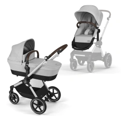 Універсальна коляска 2 в 1 Cybex EOS Lux - SLV Lava Grey - зображення