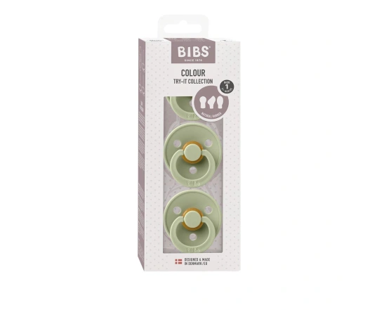 Pack 3 Chupetes BIBS Try-It Sage 