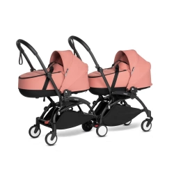 Cochecito silla + capazo para gemelos BABYZEN YOYO² Ginger (Chasis Negro) - imagen