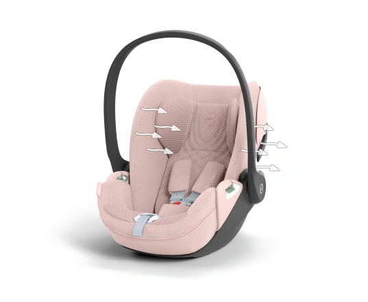Автокрісло Cybex Cloud T-iSize Plus 0-13кг - Peach Pink