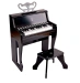 Piano con Taburete Aprende con Luces Negro Hape