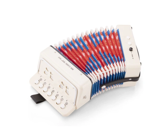 Acordeon con libro de musica New Classic Toys - blanco