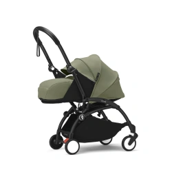 Cochecito silla + capazo Stokke YOYO³ Olive (Chasis Negro) - imagen