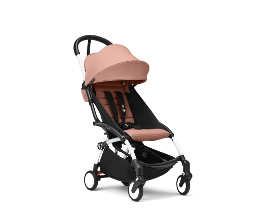 Cochecito silla + capazo newborn shell Stokke YOYO³ Ginger (Chasis Blanco)
