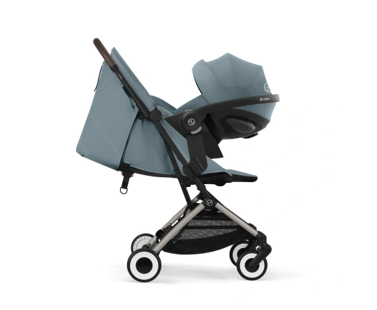 Прогулянкова коляска Cybex Orfeo TPE Stormy Blue + Дощовик