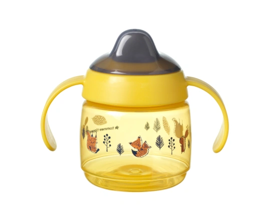 Vaso de aprendizaje Tommee Tippee Superstar Sippee Amarillo 190 ml, 4 meses+