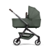 Cochecito completo Joolz Hub2 silla + capazo + organizador + protector lluvia Forest green