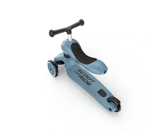 Patinete Scoot and Ride de la serie Highwaykick-1, gris y azul, 1-5 años
