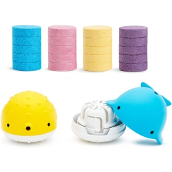 Juguete dispensador Munchkin Color Buddies (2 ud.) con bombas de baño (20 un.) - imagen