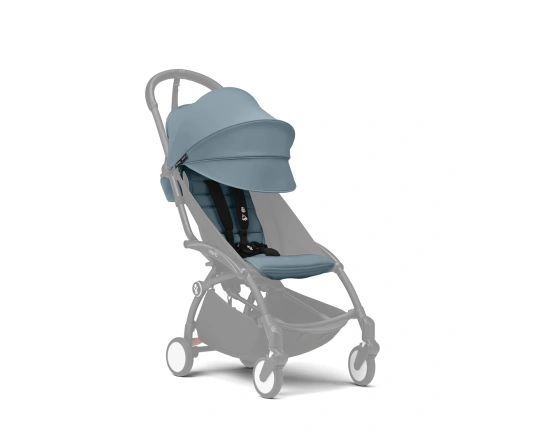 Cochecito silla + capazo newborn shell Stokke YOYO³ Aqua (Chasis Blanko)